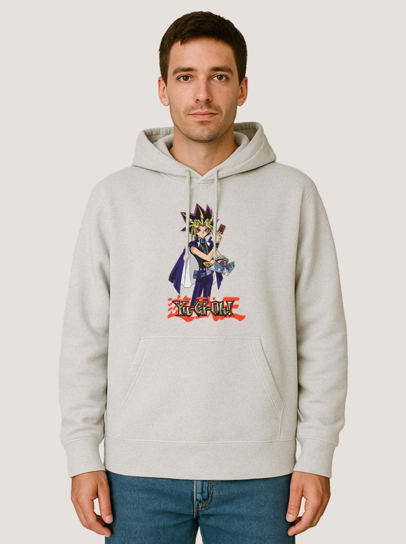 Hoodie Homme - YU GI OH 4 Blanc - Kiabi