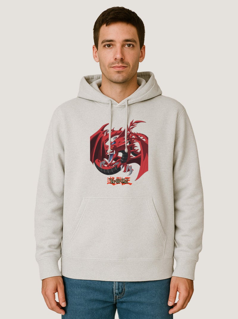 Hoodie Homme - YU GI OH 5 Blanc - Kiabi