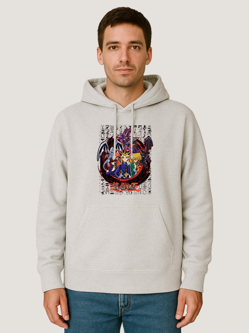 Hoodie Homme - YU GI OH 7 Blanc - Kiabi