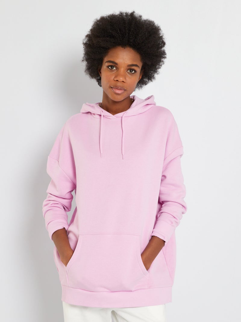 Hoodie oversize fit rose - Kiabi