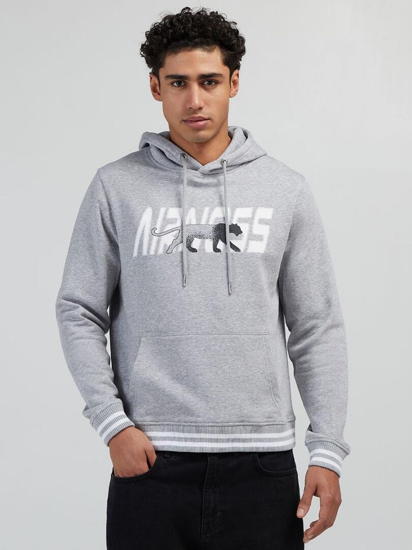 HOODIE SIGN Airness - Gris - Kiabi - 49.90€