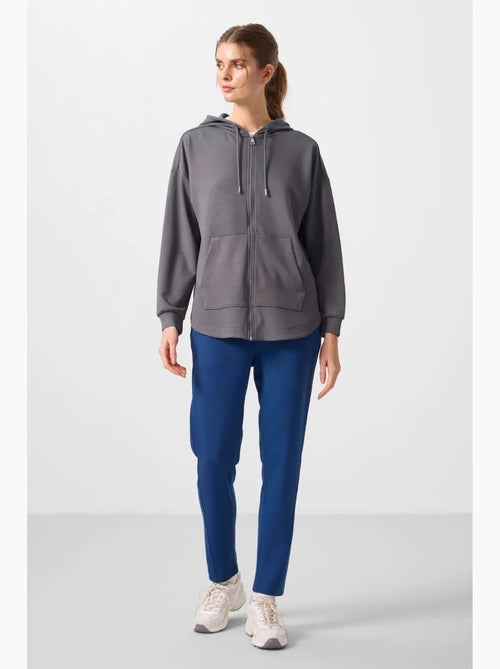 Hoodie tunique long oversize à capuche et zip tommy - Kiabi Hoodie tunique long oversize à capuche et zip tommy - Kiabi