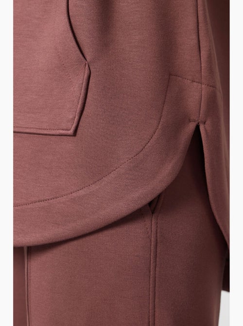 Hoodie tunique long oversize à capuche et zip tommy - Kiabi