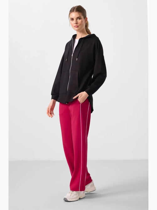 Hoodie tunique long oversize à capuche et zip tommy - Kiabi Hoodie tunique long oversize à capuche et zip tommy - Kiabi