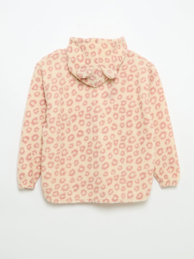 Hoodies en maille peluche Rose - Kiabi