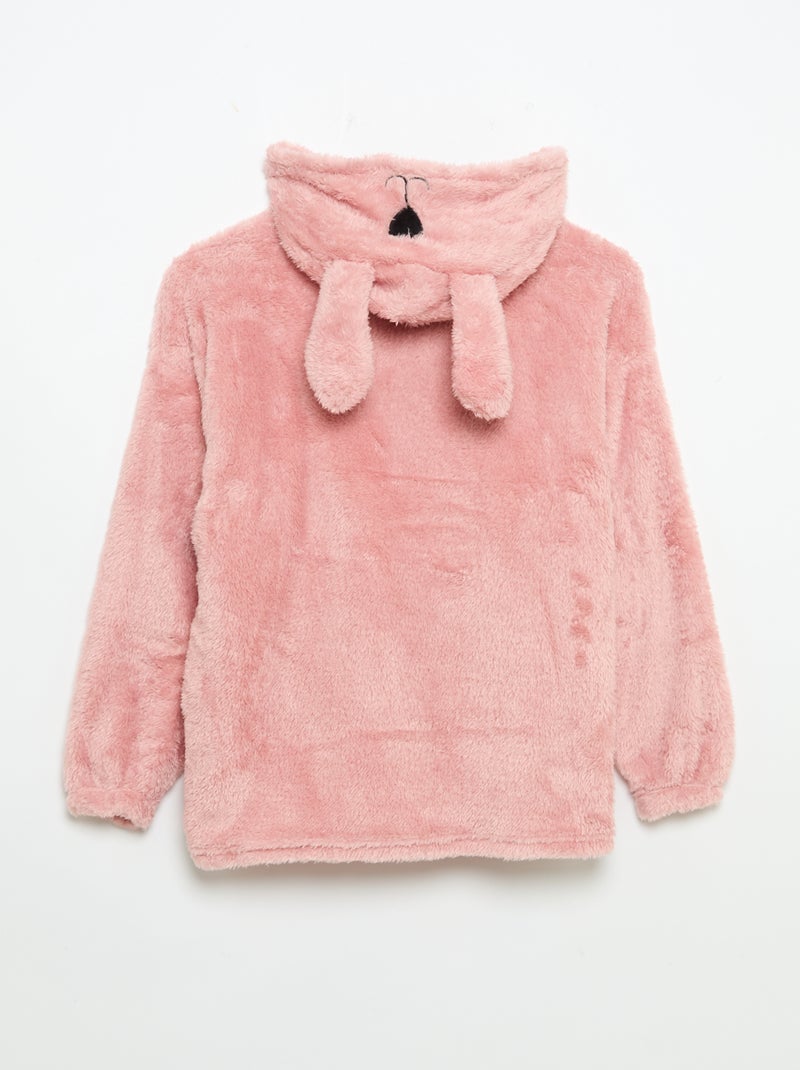 Hoodies en maille peluche Rose - Kiabi