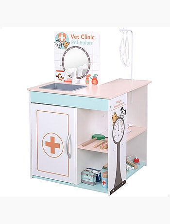 Hôpital de jouets en bois 3 en 1 teamson woomax