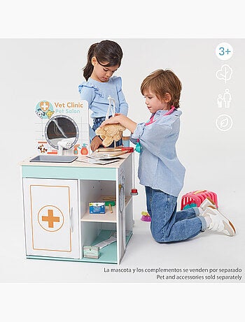 Hôpital de jouets en bois 3 en 1 teamson woomax