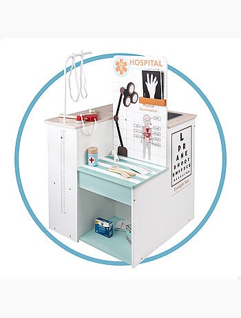 Hôpital de jouets en bois 3 en 1 teamson woomax