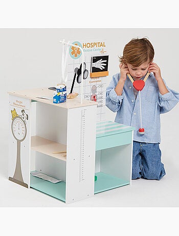 Hôpital de jouets en bois 3 en 1 teamson woomax