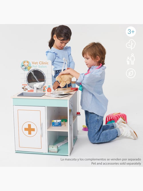 Hôpital de jouets en bois 3 en 1 teamson woomax - Kiabi