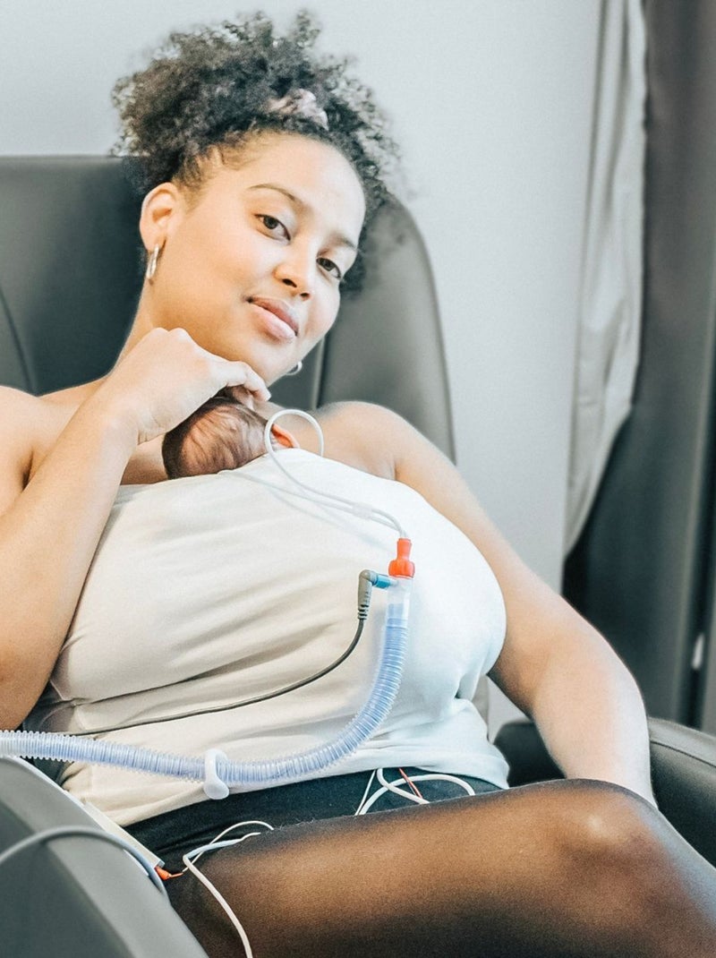 Hoppediz 2-en-1 : haut de portage pour le peau à peau et bandeau de soutien Bandeau peau à peau Beige - Kiabi