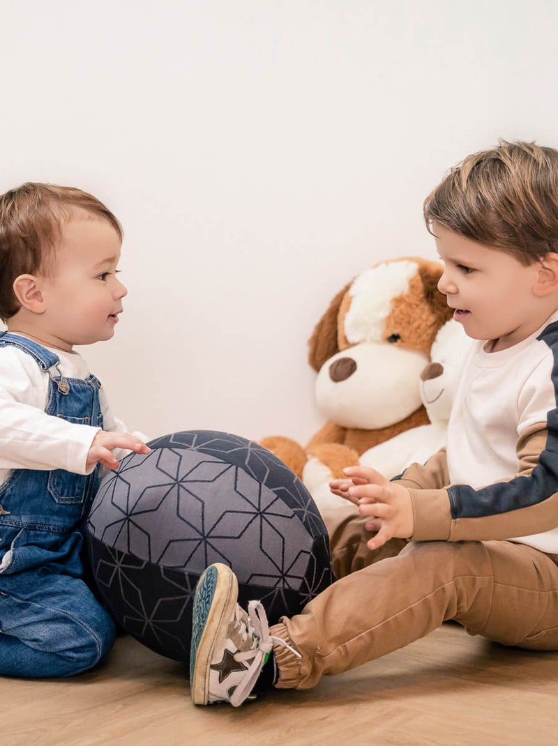 Hoppediz Bal pour enfants Housse de ballon Gris Rose - Kiabi