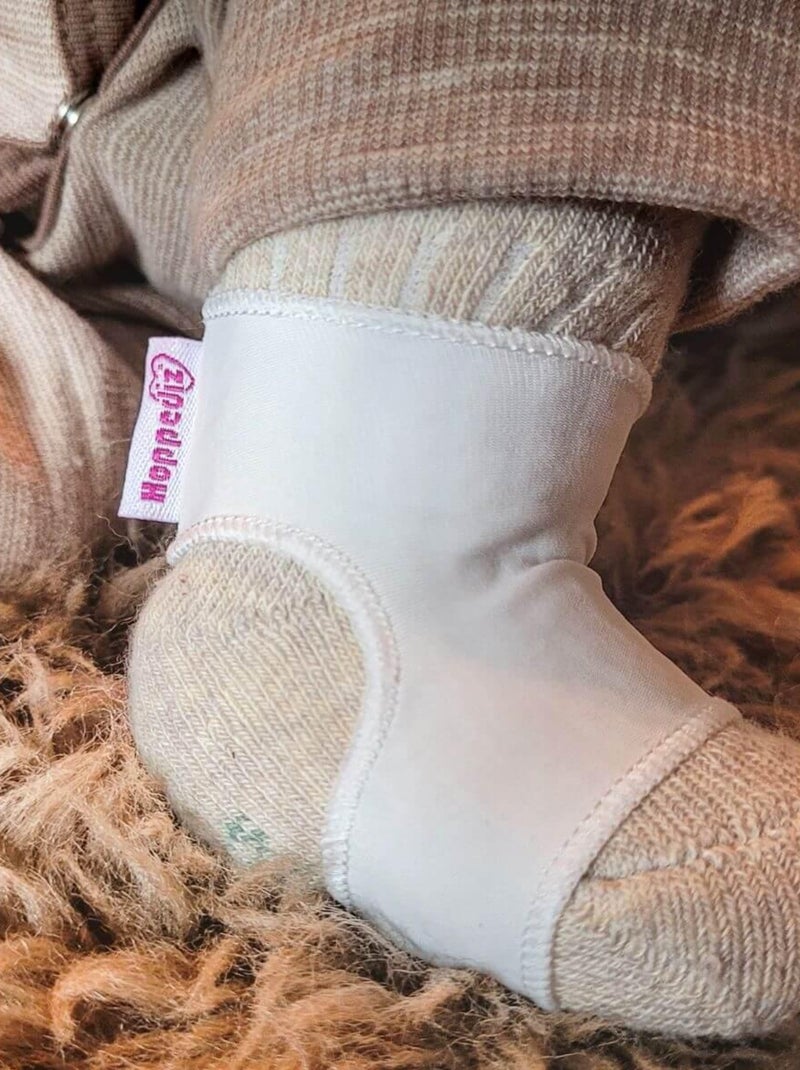 Hoppediz Chaussettes bébé Attache-chaussettes Blanc cassé - Kiabi