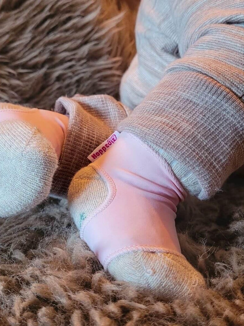 Hoppediz Chaussettes bébé Attache-chaussettes Rose - Kiabi