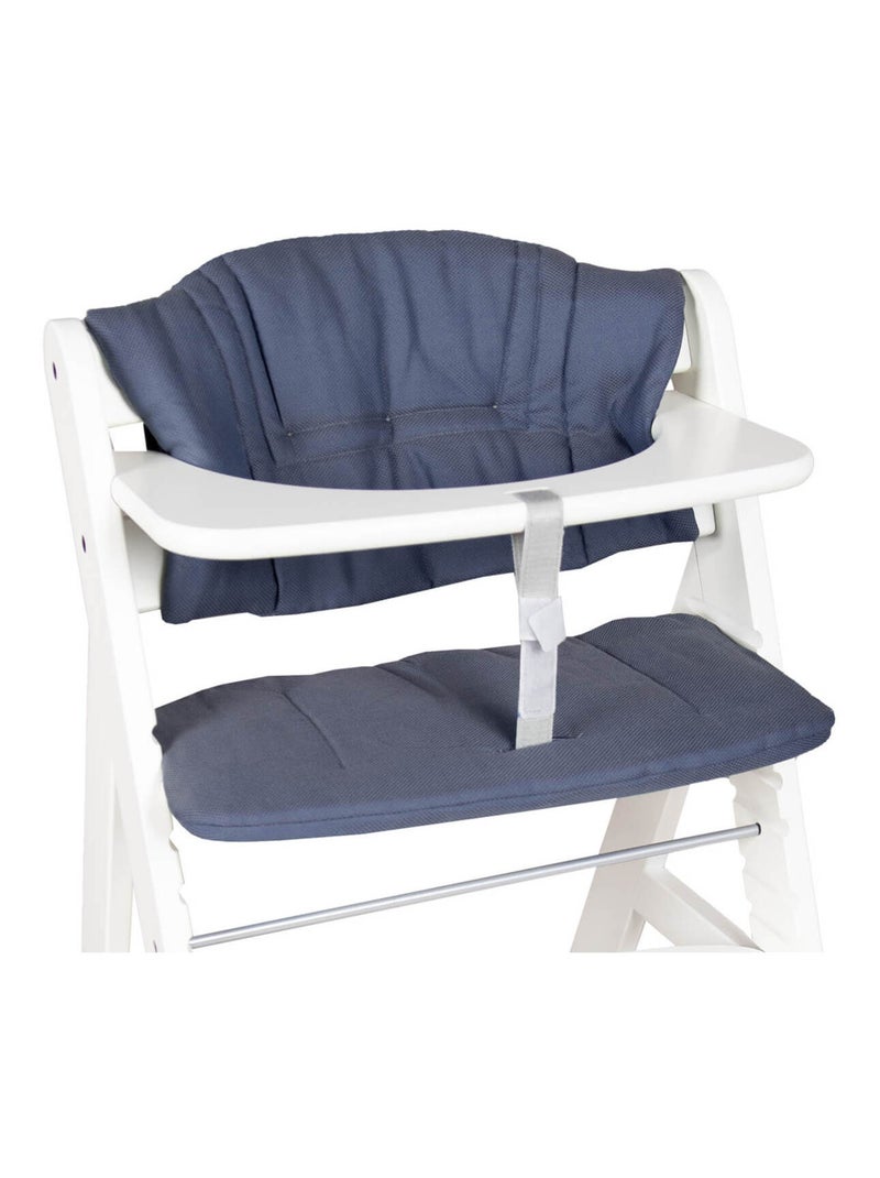 Hoppediz Coussin pour chaise enfant Set de coussins de siège pour chaise haute Hauck Alpha Bleu - Kiabi