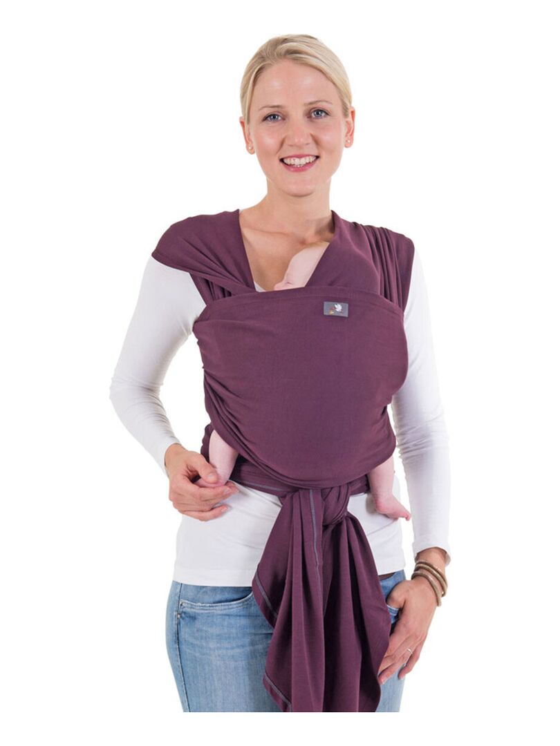HOPPEDIZ Écharpe de portage extensible aubergine 460 cm Violet aubergine - Kiabi