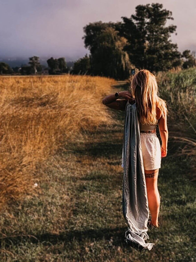 Hoppediz Écharpe de portage Ring-Sling (bio) Vert clair - Kiabi