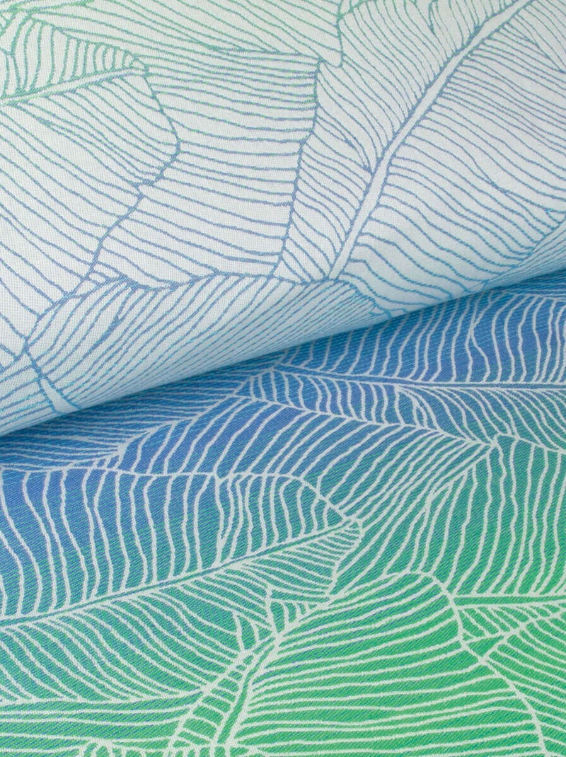 Hoppediz Écharpe de portage tissée bio Bleu Vert Blanc - Kiabi