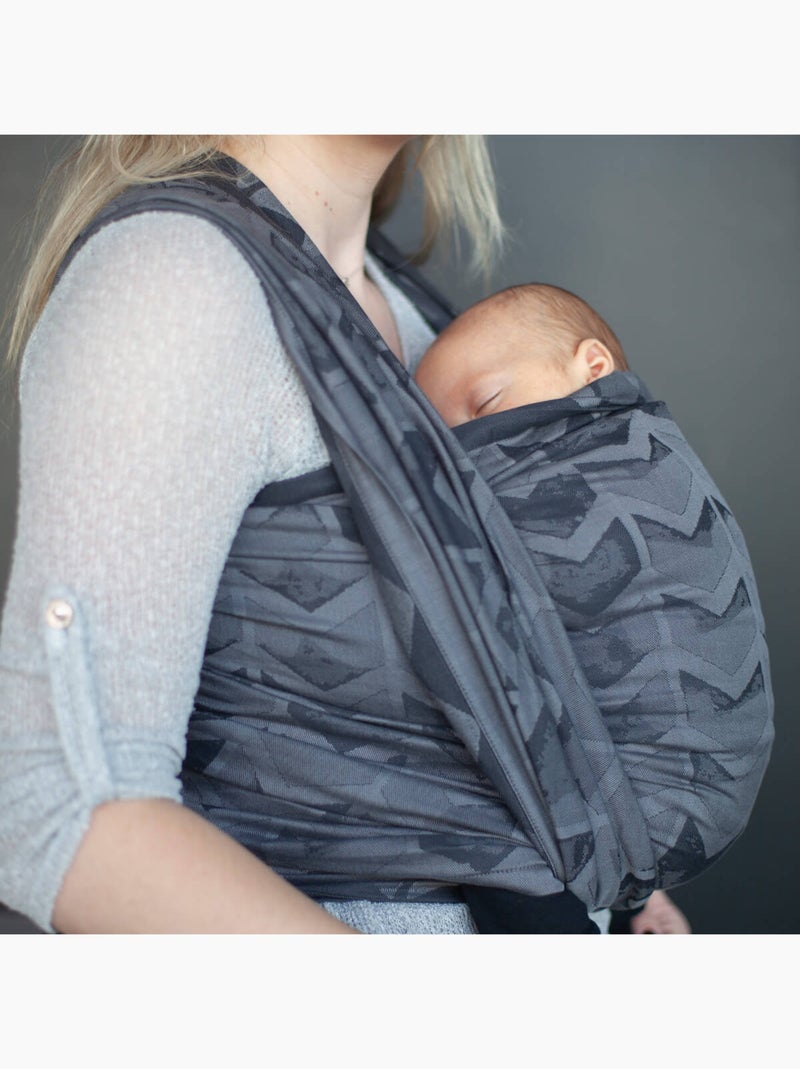 Hoppediz Écharpe de portage tissée bio Gris Gris anthracite - Kiabi