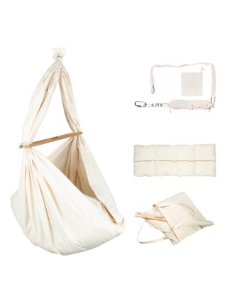 Hoppediz Hamac bébé à ressort Ensemble complet de hamac bébé à ressort, matelas et fixation