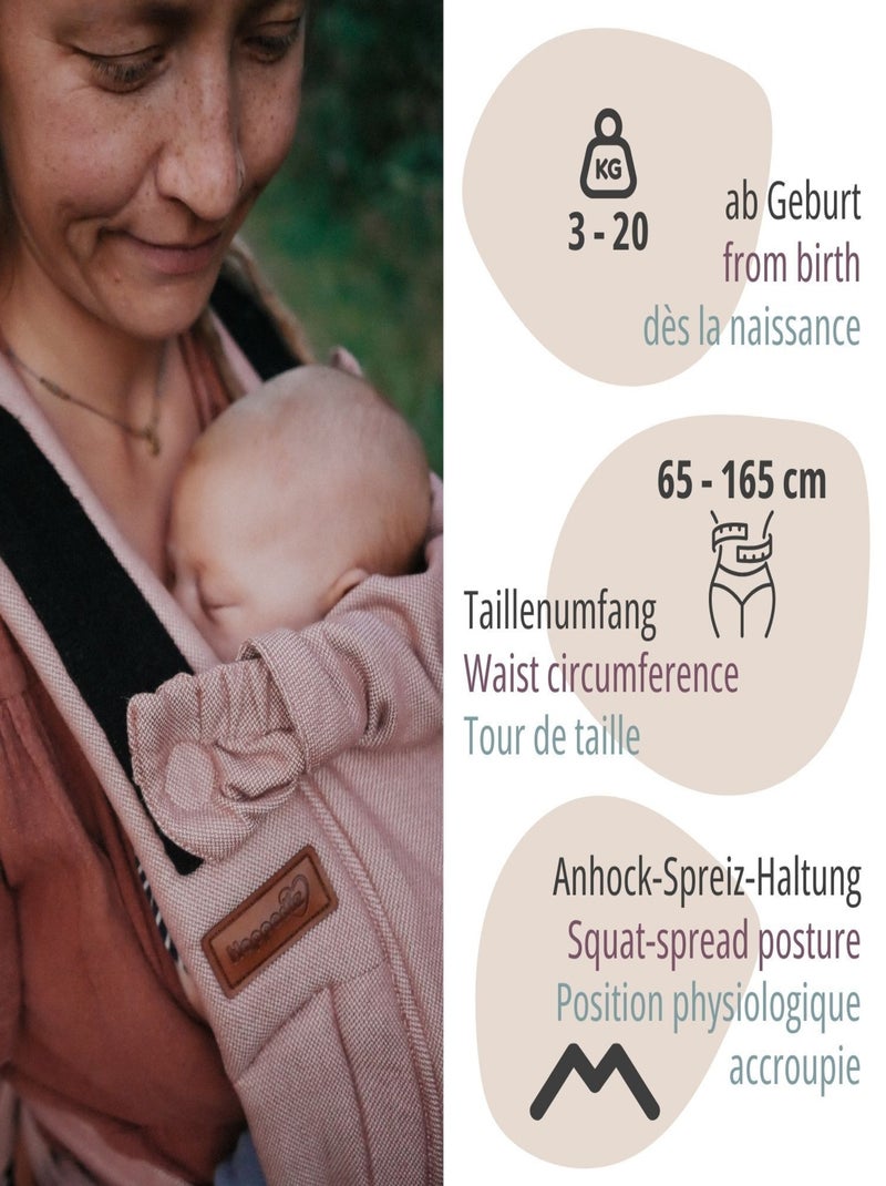 Hoppediz Porte-bébé Bondolino b.pure Noir - Kiabi