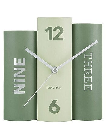 Horloge à poser design original effet livres BOOKS