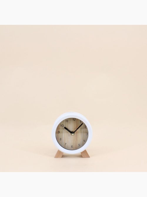 Horloge à poser en bois 14cm - Kiabi