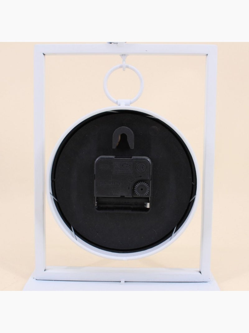 Horloge à poser en métal blanc 27cm Blanc - Kiabi
