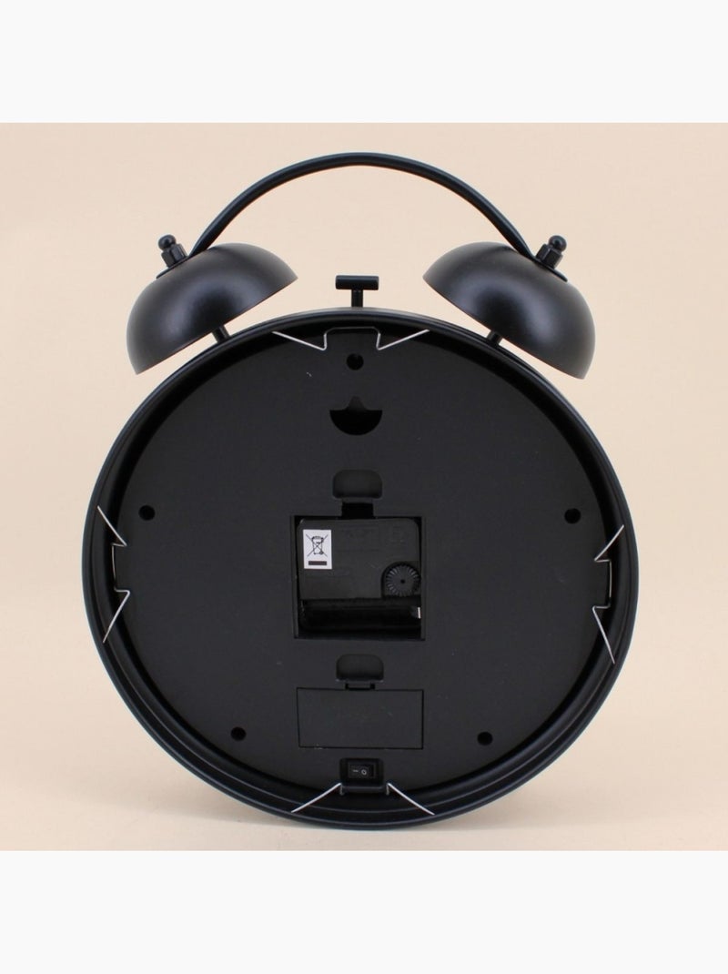 Horloge à poser forme réveil noir 30cm Noir - Kiabi