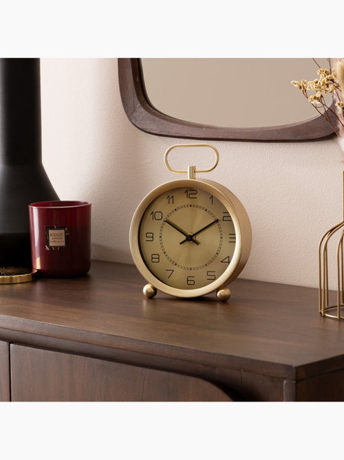 Horloge à poser métal doré forme gousset IRINA - Kiabi
