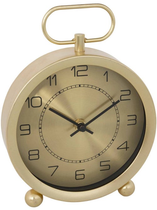 Horloge à poser métal doré forme gousset IRINA - Kiabi