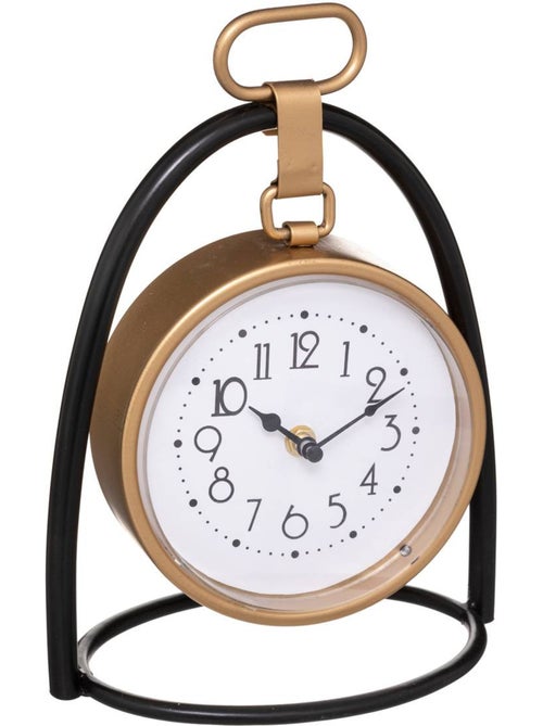 Horloge à poser métal doré MAX - Kiabi