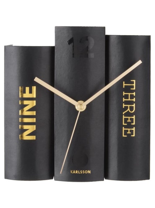 Horloge à poser trompe-l'œil Books - Kiabi