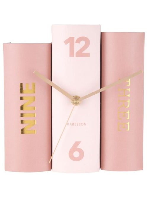 Horloge à poser trompe-l'œil Books - Kiabi
