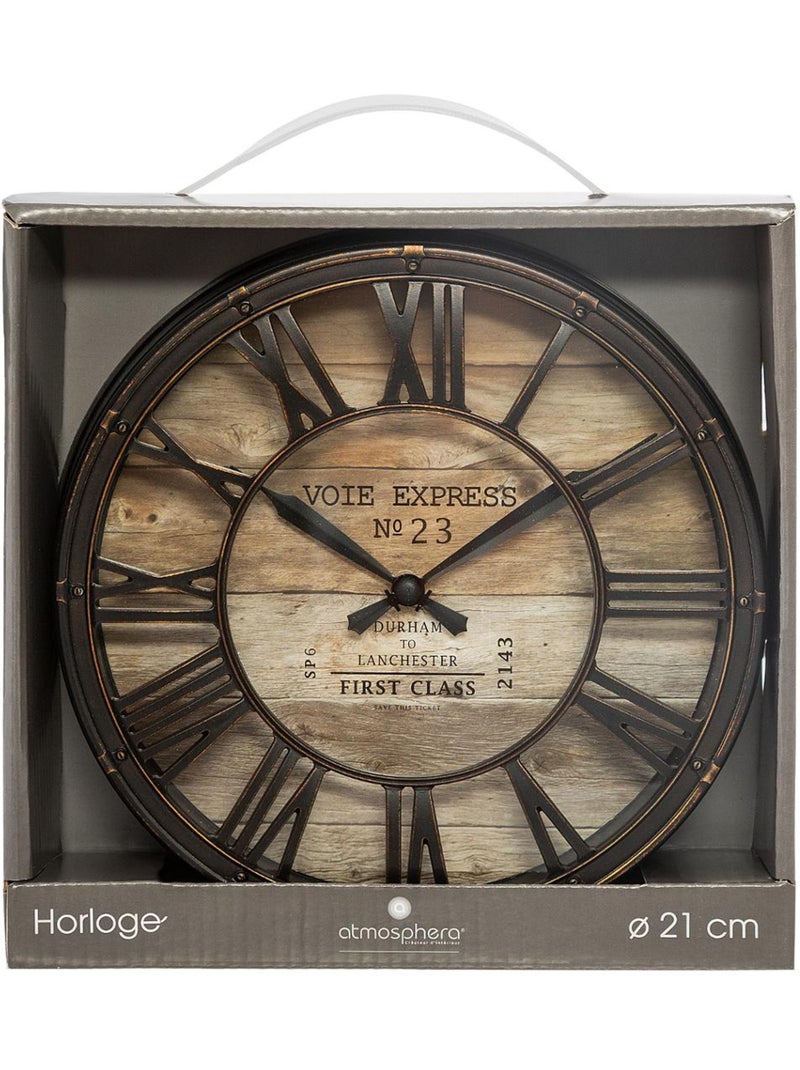 Horloge à poser VINTAGE Marron - Kiabi