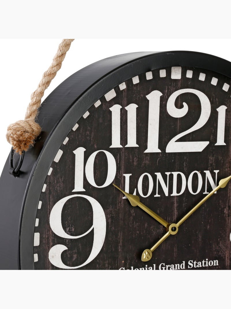 Horloge à suspendre JEAN Noir - Kiabi