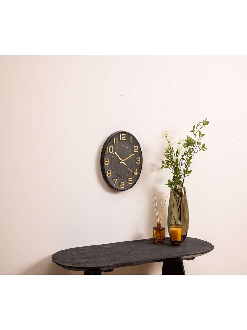 Horloge avec chiffres en relief DORIS Noir - Kiabi