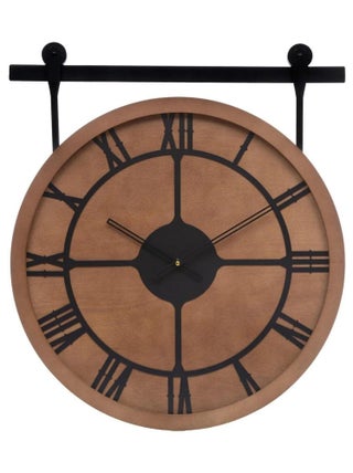 Horloge avec poulie design 60 cm