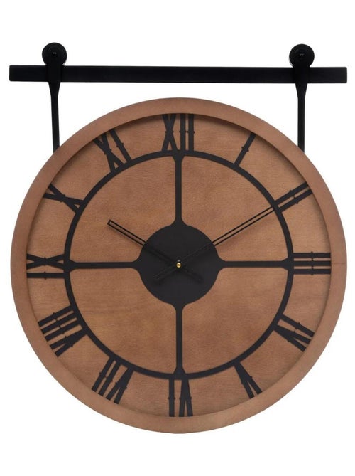 Horloge avec poulie design 60 cm - Kiabi