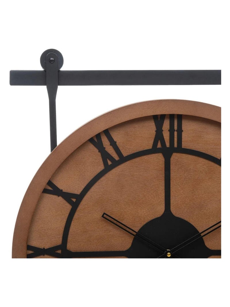 Horloge avec poulie design Gris perle - Kiabi