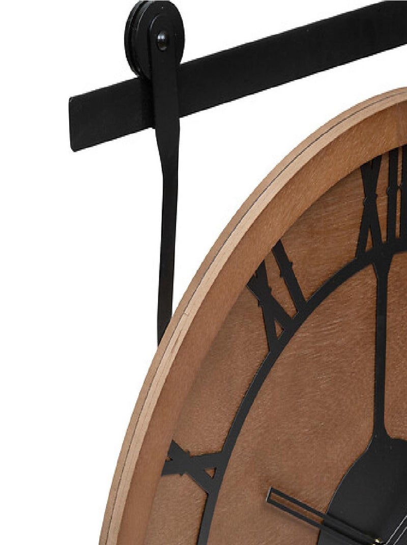 Horloge avec poulie design Gris perle - Kiabi
