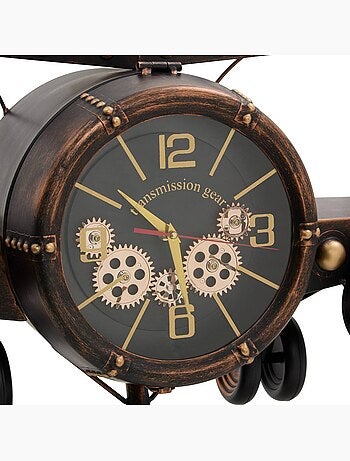 Horloge avion en acier HANS