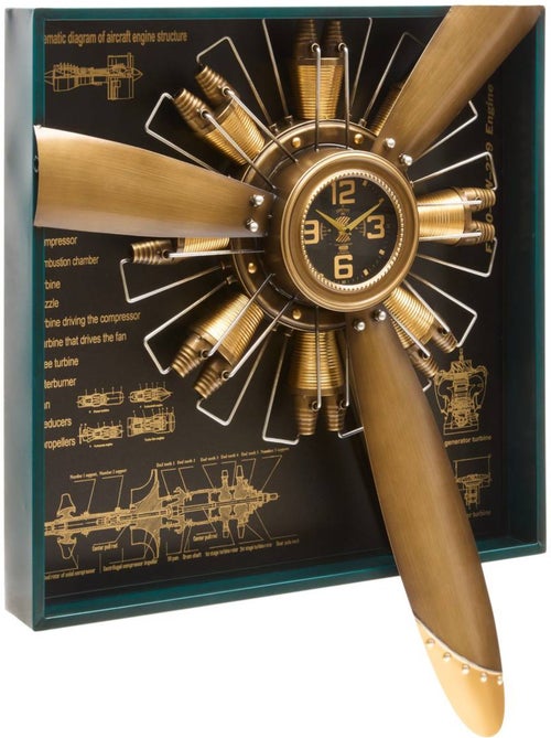 Horloge avion en acier RUDY - Kiabi Horloge avion en acier RUDY - Kiabi