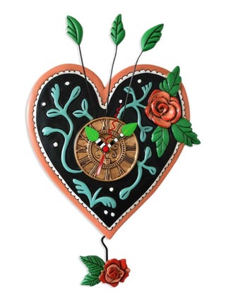 Horloge Coeur par l'artiste Michelle Allen