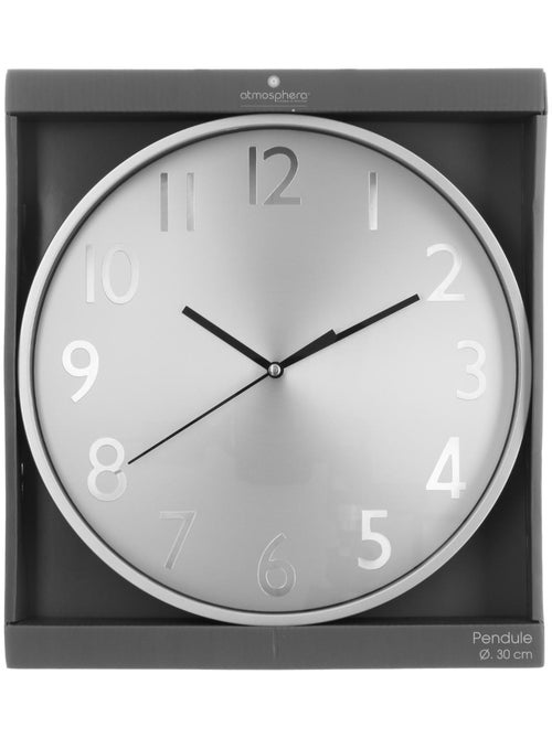 Horloge design métal brossé anae - Kiabi