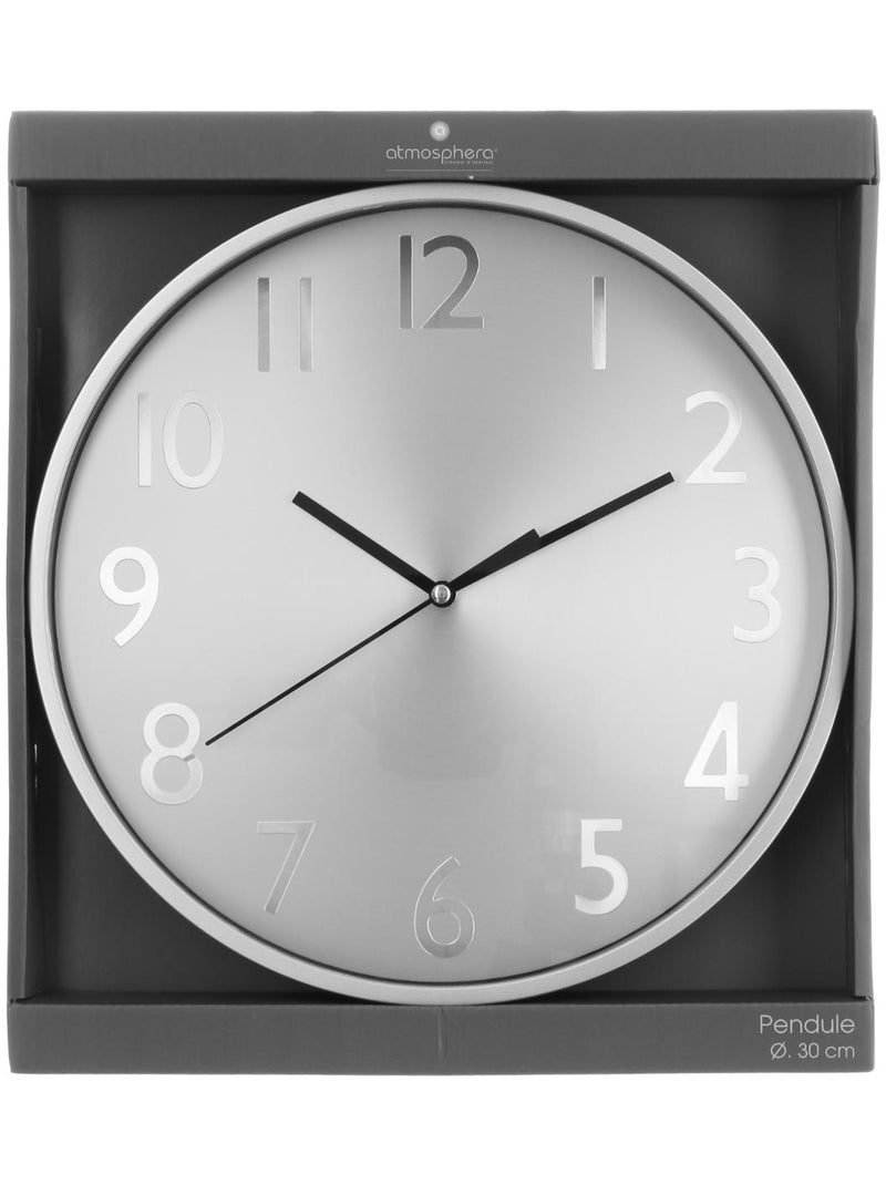 Horloge design métal brossé ANAE Argent - Kiabi