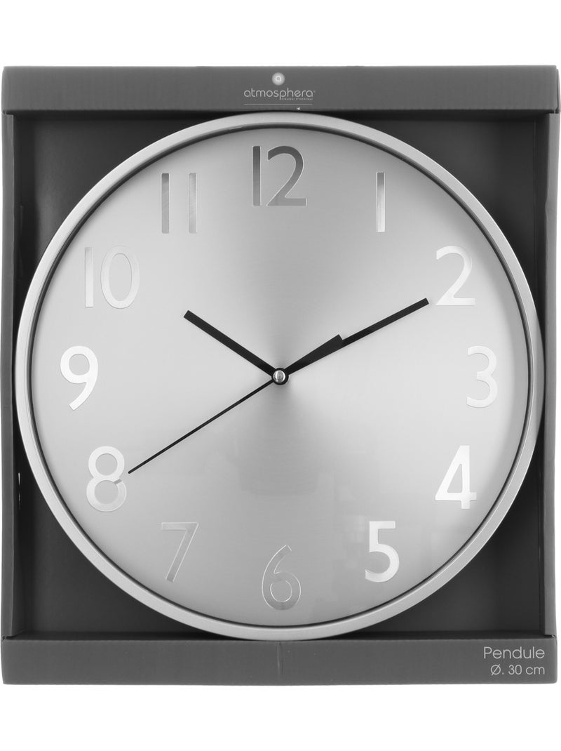 Horloge design métal brossé ANAE Argent - Kiabi