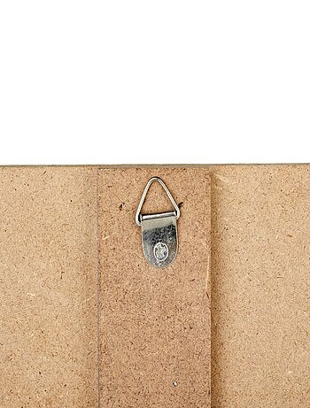 Horloge DOMINO noire et beige diam 30 cm