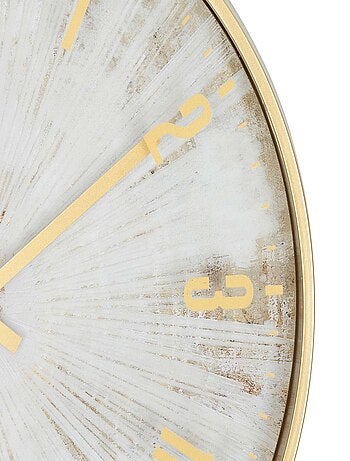 Horloge effet patiné